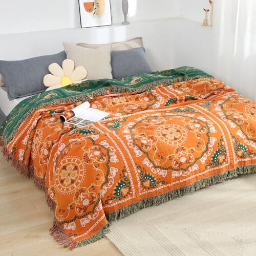 Bohemia Sofa Toddler Child Home Bed Comforter Blanket Journey Hiking Hotel Restaurant Plaids Large Size Drop Shopping