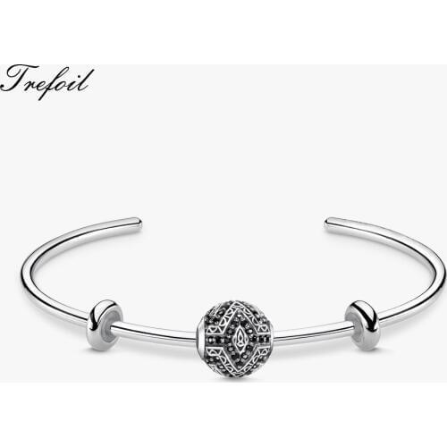 Bangles Panther Tooth,2018 New Fashion Jewelry Accessories Trendy Ethnic Bracelet 925 Sterling Silver Gift For Men Women Girls