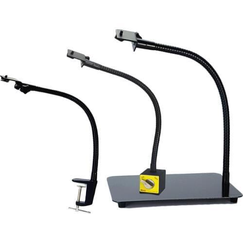 Industrial Camera Monitor Holder with Flex Arm Mount Webcam Bracket Gooseneck Mount Flexible