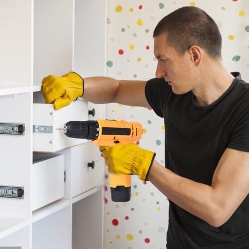 Electric Drill Electric Screwdriver 12V Rechargeable Screwdriver Mini Hand Drill Multi-Function Electric Drill Power Tools