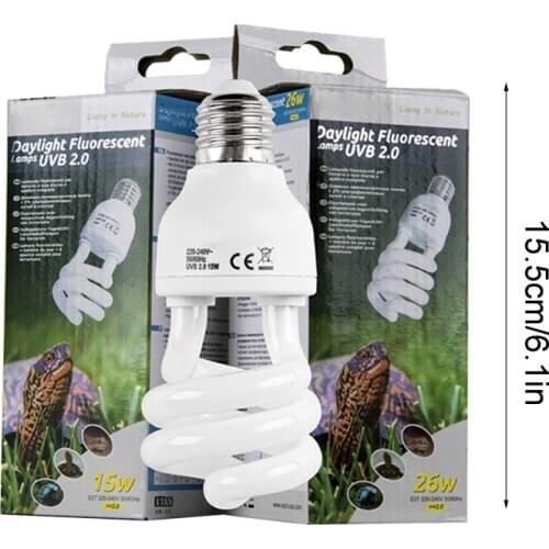 Reptile UVB Energy Saving Tortoise Basking Spiral Lamp Heat Light Bulb for Truly B0KB