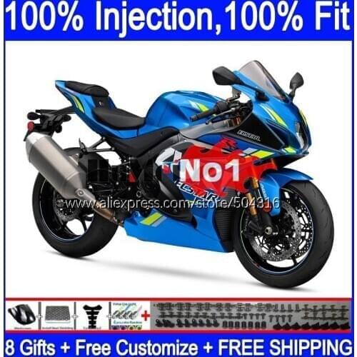 Injection OEM For SUZUKI GSXR1000 L7 L8 GSXR 1000 2017 2018 2019 116MC.0 GSXR-1000 K17 GSX-R1000 17 18 19 Fairing Glossy blue