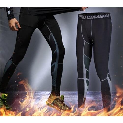 Compression Basketball Tights Mens Sports 3/4 Cropped Pants Gym Running Leggings Male Joggings Elastic Football Trousers