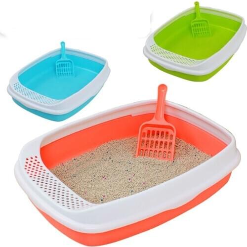 Pet toilet litter box Large cat pot anti-splashing deodorant semi-closed cat toilet Cat potty cat supplies