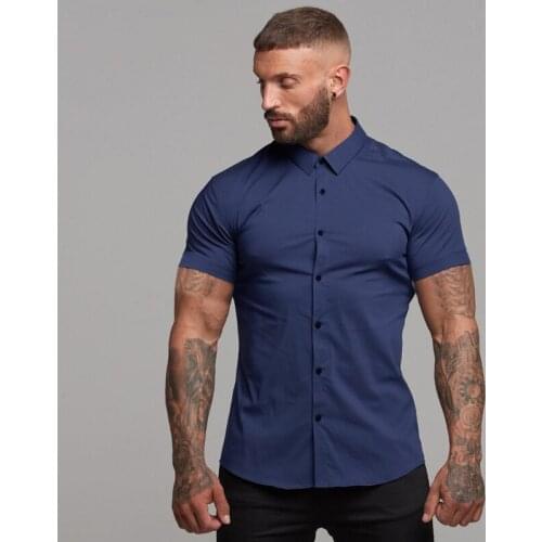 Мужские хлопковые рубашки MACHINEFITNESS China At AliExpress