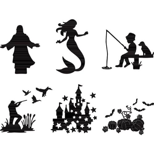 Mermaid Metal Cutting Dies For Scrapbooking Craft Die Cut Card Making Embossing Stencil Photo Album Making Crafts