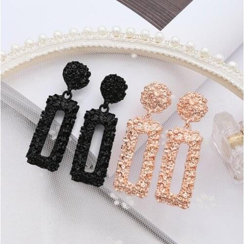 Fashion Statement Earrings 2020 Big Geometric Round Earrings For Women Hanging Dangle Earrings Drop Earing Modern Female Jewelry