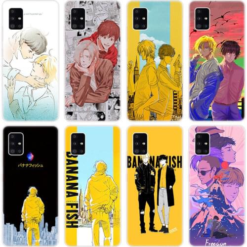 Banana Fish Anime Soft Case for Samsung Galaxy A12 A02 A03S A21S A22 A32 A52 A72 A82 Quantum 2 S21 Plus FE Ultra M02S M12 Cover