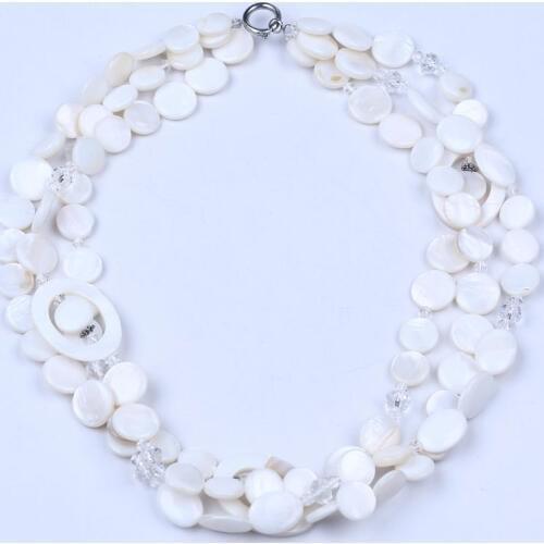 2016 new fashion shell necklace crystal bead necklace jewelry multitiered necklace rope chain choker necklace