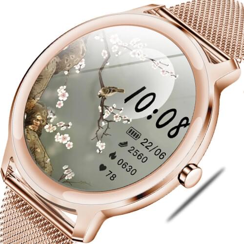 GEJIAN 2020 New Ladies Smart Watch Women Men Activity Tracker Heart rate blood pressure Waterproof Woman Smartwatch for Xiaomi