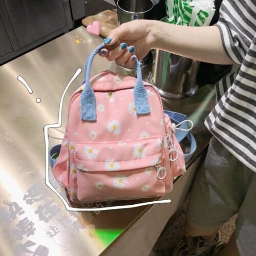Bag the new 2021 summer small backpack. Lady handbag joker inclined shoulder bag one shoulder bag flower cloth