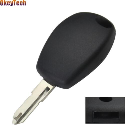 OkeyTech for Renault Key Shell Uncut NE73 Key Blank Blade No Button Remote Car Key Shell Cover Case Replacement Fob for Renault