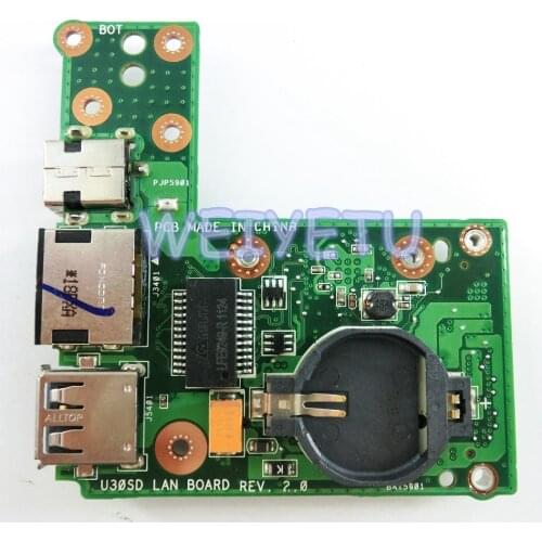 U30SD LAN BOARD USB Boaed Ethernet Board Power Board REV2.0 for ASUS U30SD U30S U30 Laptop motherboard