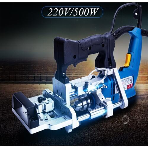 Pneumatic Side Hole Punching Machine 3 in 1 Woodworking Pneumatic Puncher Wood Tenoning Machine Horizontal Drilling Tool