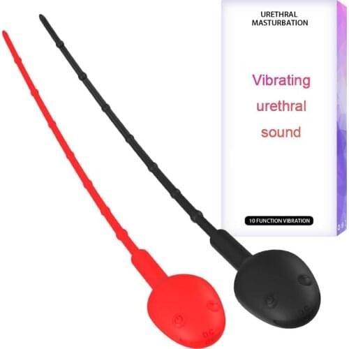 New Design Silicone Vibrator Penis Plug G-spot Stimulate Urethral Sound Dilators Adult Masturbation Sex Toys For Male