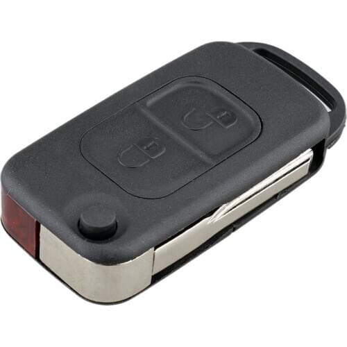 Flip Folding car Shell Remote Key Fob Case 2 Button For Mercedes Benz SLK E113 A C E S W168 W202 W203