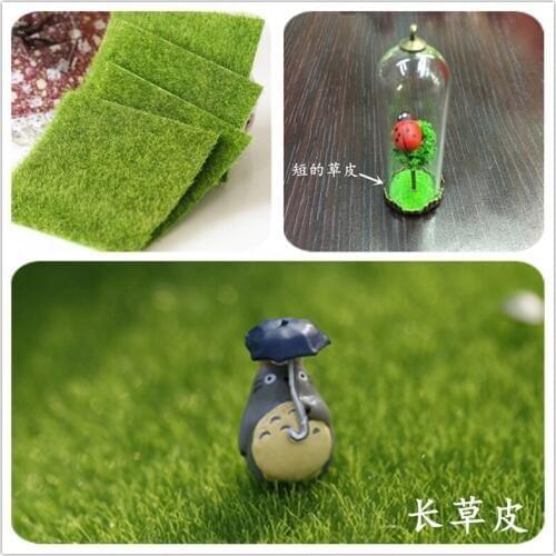Glass bottle bottom decoration grass simulation false simulation fake Sod Lawn turf moss Eco bottle Micro View home