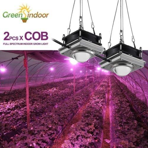 2* COB LED Grow Light 150W 4000K Full Spectrum Indoor Phyto Led Lamp For Plants Growth Tent Garden Fitolampy Seed Flower Growing