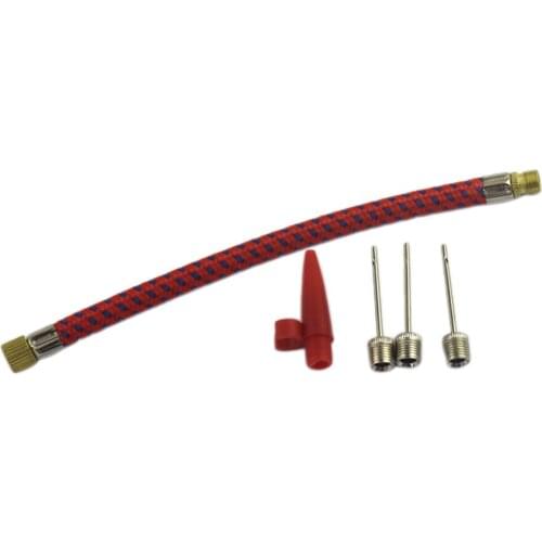 Bike Pump Extension Hose Schrader Valve Adapter Basketball Balls Inflate