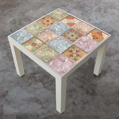 Thickened hard piece crystal tile sticker Kitchen bathroom deco waterproof wear-resistant beautiful seam diagonal wall stickers