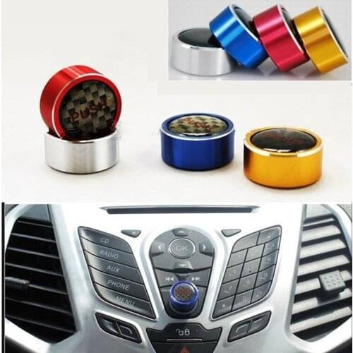Car Audio Switch Control Knob Protection Cover For Ford New Fiesta Ecosport Everest Car Interior Accessories