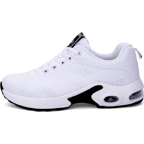 Womens Sneakers Fashion Breathable Super Light Air Cushion Running Shoes Comfortable Lace-up Sports Casual Training Tennis Shoe