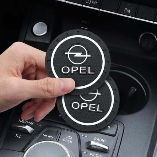 1/2pcs Car Coaster Decoration Auto Accessories Water Cup Slot Case For opel astra j corsa d astra astra k vectra insignia vivaro