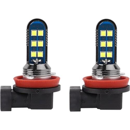 2 x H11 Led Headlight Bulbs Diode LED Fog Light CanBus Light Bulb Led H7 Canbus Error Free Wite Ice Blue Red Pink