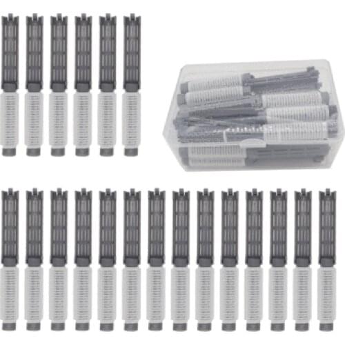 20 Pcs/Set Large Self Grip Hair Rollers Salon Hairdressing Curlers Morgan Perm Self Adhesive Fluffy Hair Pad