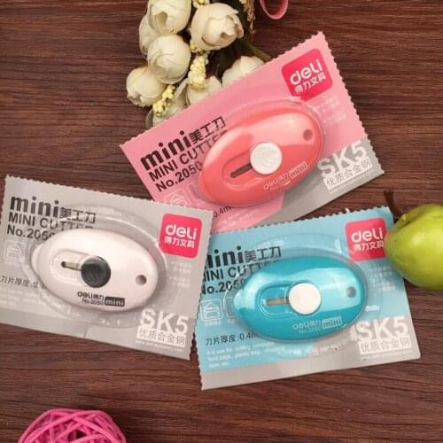 3 PCS DIY Stationery Knife Cutter Mini Oval Utility Knife Craft Knife Blade Making Special Portable Utility Knife