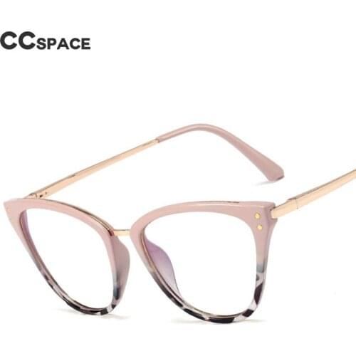 48305 Retro Rivet Anti Blue Light Optical Glasses Frames Men Women Fashion Computer Eyeglasses