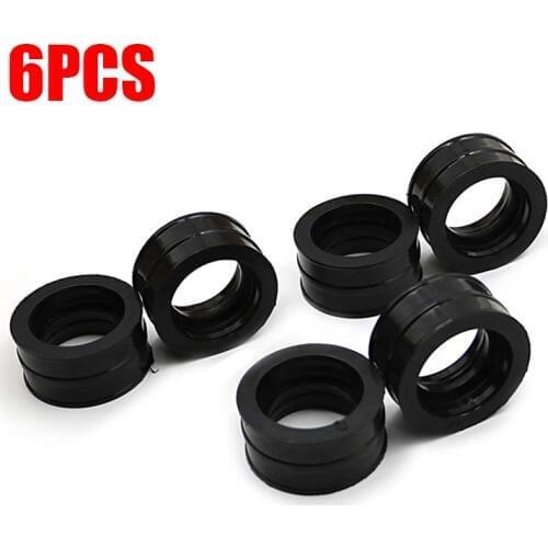 6X Carburetor Holders INSULATORS Intake Manifold Carb Joint Boots set for For HONDA CBX 1000 CBX1000 1979 1980 Intakeface