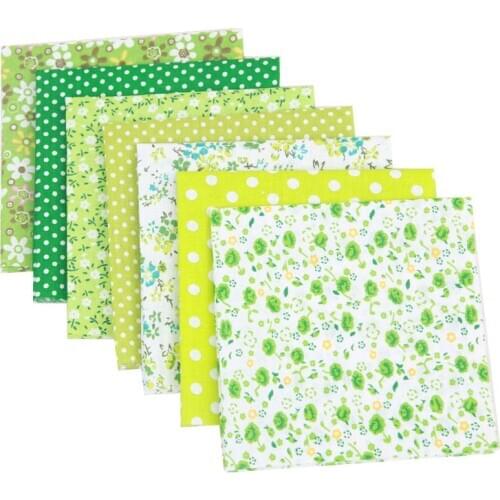 7PCS 25cm*25cm Printed Floral Cotton Fabric for Patchwork Sewing Tissue Telas To Patchwork Tilda Doll Needlework Cloth