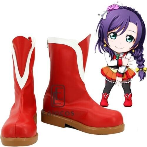 Anime LoveLive! School idol project Sunny Day Song Tojo Nozomi Boots Cosplay Party Shoes Custom Made