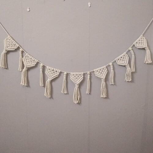 Boho Macrame Tapestry Room Aesthetics Nordic Decor Wall Hanging Farmhouse Banner Bohemian Curtains Decor