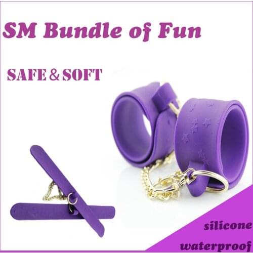 Sex Bondage Soft Silicone Handcuffs BDSM Ankle Cuffs Wrist erotic handcuff Sex Toys for women Couples Sexy Games Collar Slave