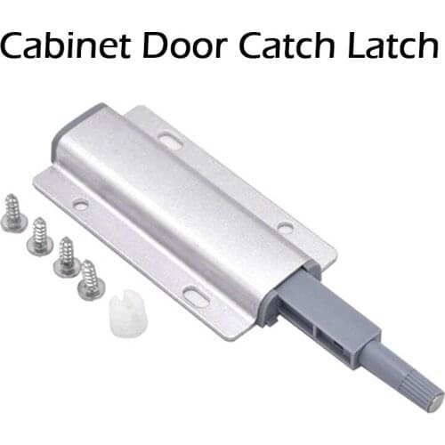 Cabinet Damper Aluminum Alloy Rebound Plastic Head For Glass Cabinet Doors Soft Quiet Close Closer Damper Buffers With Screws