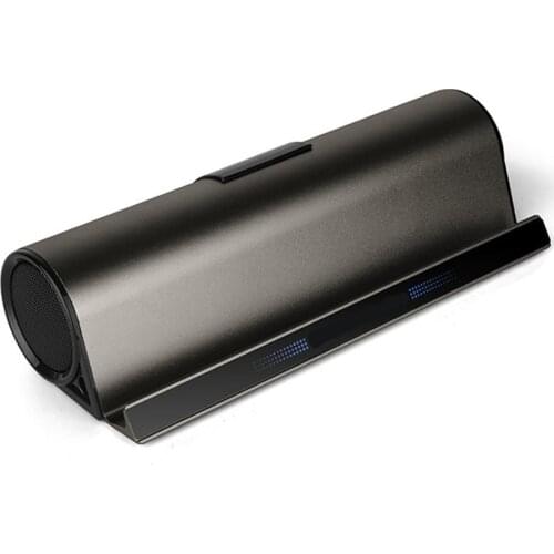 Phone Tablet Holder Bass Stereo Hifi Wireless Bluetooth Speaker USB Rechargeable