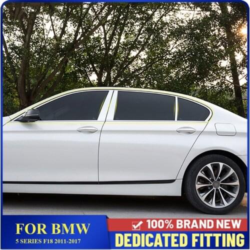 For BMW 5 Series F18 2011 2012 2013 2014 2015 2016 2017 Car Center Pillars B+C Window Pillar Cover Auto Accessories