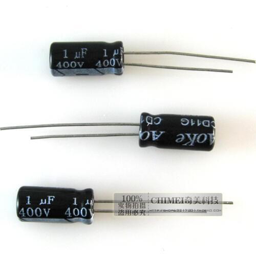 Electrolytic capacitor 1UF 400V Volume 6X12MM Capacitor 6 * 12 mm