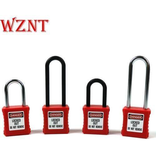 NT-S38A NT-SP38A Engineering plastic insulation padlock safety lockout tag lock loto energy isolation lock with 2 unique key