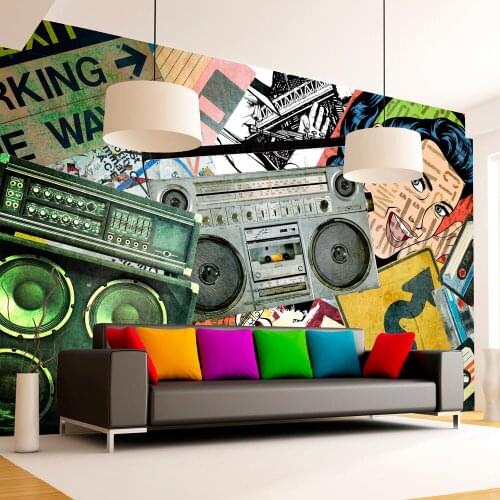 Wall mural-Graffiti girl