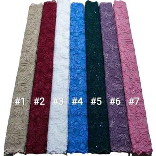 Green Net French Lace with Double Color Sequins Mesh Modern African Traditional Inspired Fabric Occasions Sewing Wear sky blue