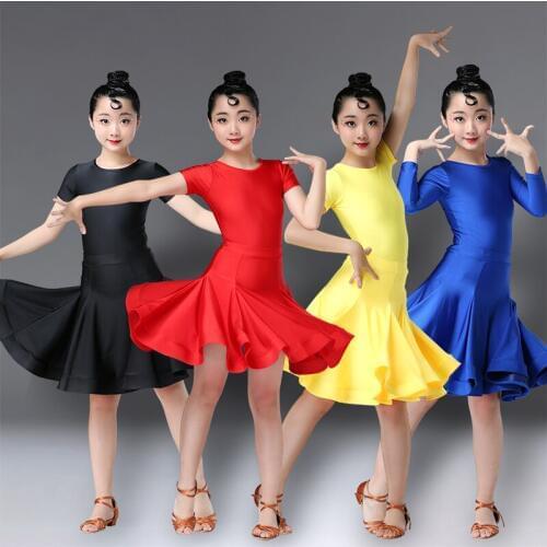 Girls Carnival Jazz dancewear costume Kids Modern Latin Ballroom Party Dancing Dress Child Dancing dress wear clothes For Girls