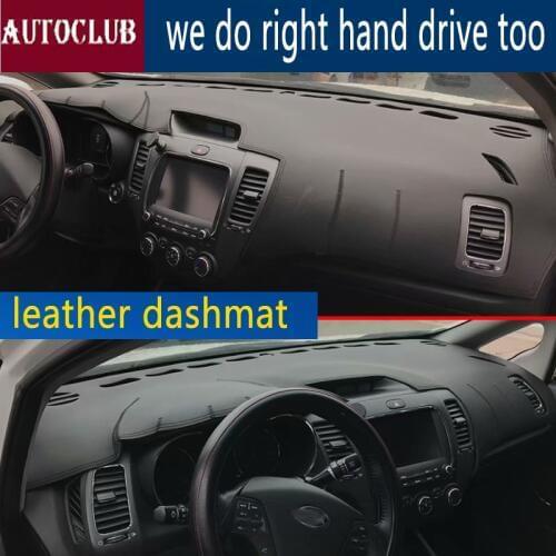 For Kia Forte K3 2014 2015 2016 2017 2018 Leather Dashmat Dashboard Cover Car Dash Mat SunShade Carpet pads accessories