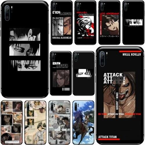 Levi Eran attack on titan anime Phone Case For huawei p30 p40 p20 lite pro p smart 2019 2020 nova 6 7 se pro 5t coque funda