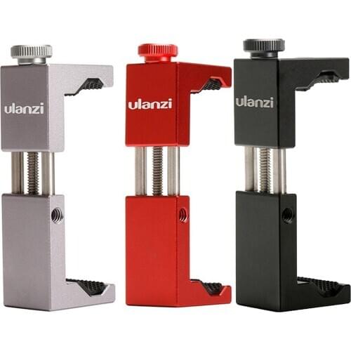 Ulanzi ST-02S Multifunctional Metal Phone Holder Bracket Fix Stand Accessory Phone Holder Camera Accessory Aluminum Alloy Tripod