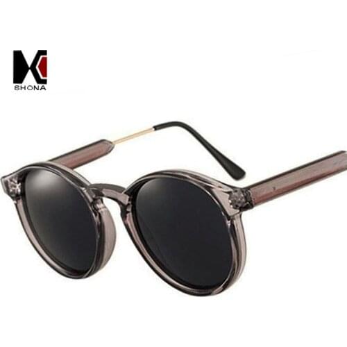SHAUNA Vintage Women Round Sunglasses Brand Designer Men Keyhole Thick Frame Sun Glasses Female Sunglass UV400 Oculos de sol