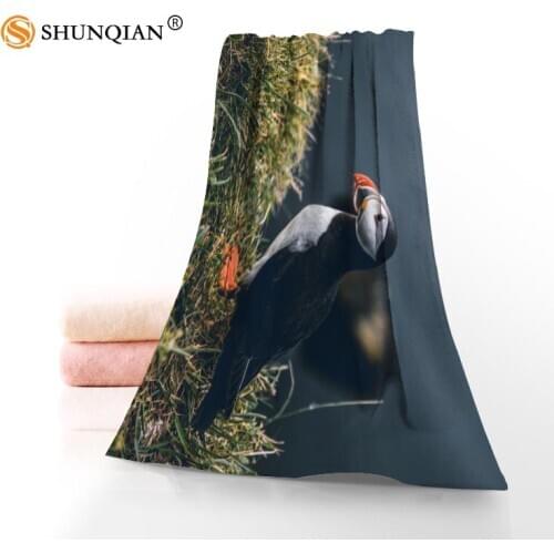Customize Your Favorite Puffin 35x75cm Daily Exercise Fitness Fast Dry Face Microfiber Towel