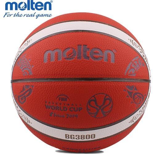 Original Molten BG3800 Basketball Ball FIBR World Cup 2015-2019 With New Touchness Size 7 Mens Basketball For Match Training
